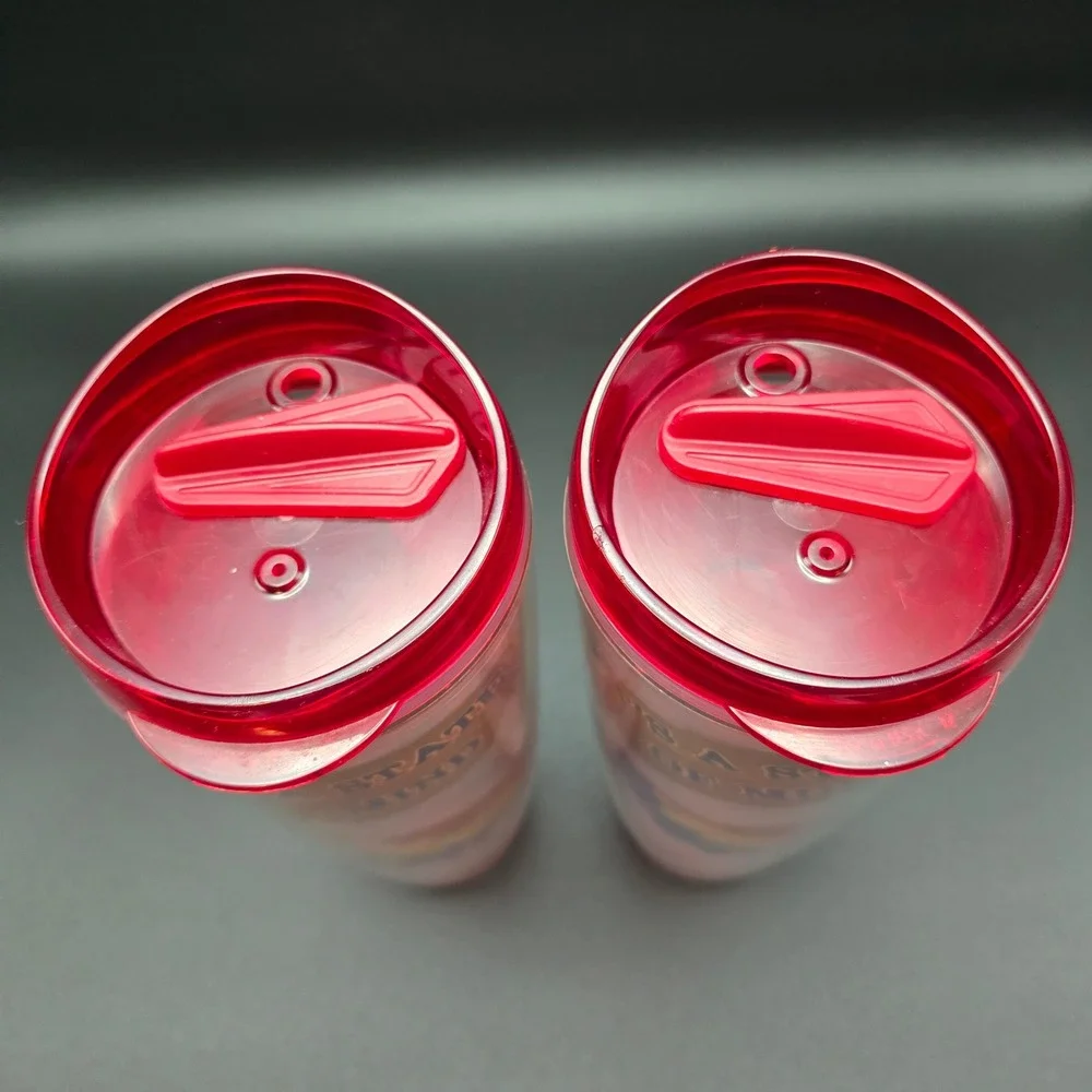 Margaritaville 26oz Insulated Tumbler Set of 2 It's A State of Mind Red Lids USA